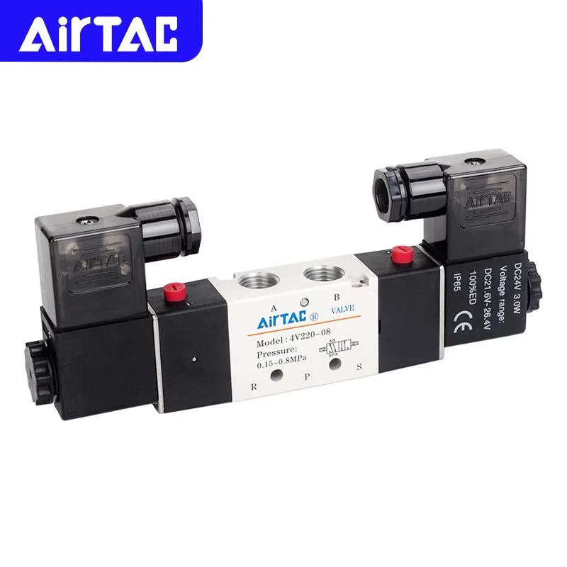 AIRTAC оригинальный пневматический 5/2-ходовой двойной электромагнитный клапан 4V120-06