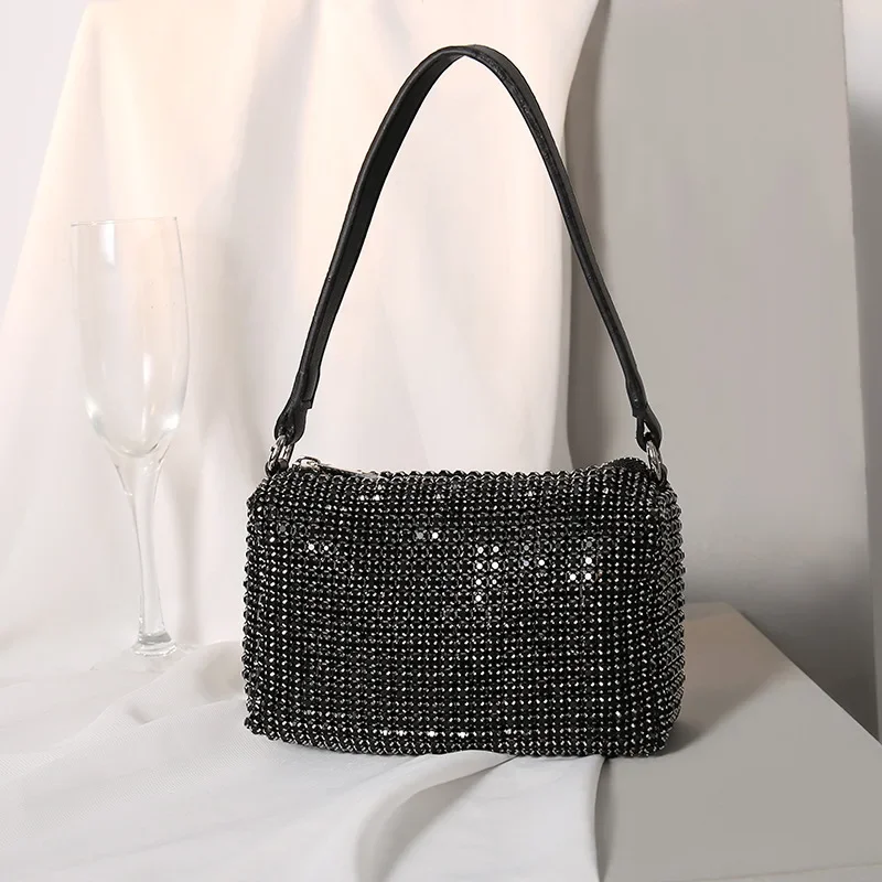 

2023 Women Bag AW New Rhinestone Handbag Diamonds Shoulder Bag Purse Ladies Crossbody Bag Shining Diamond Party Purses cc