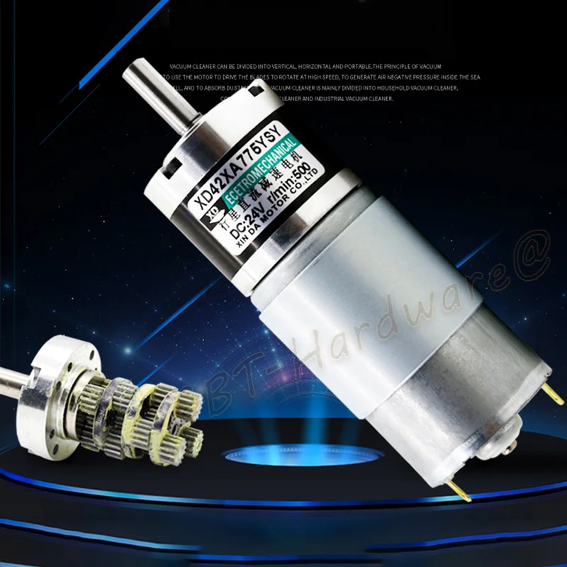 Редукторный электродвигатель постоянного тока 1 шт. 12 В/24 В 10 15 20 30 50 100 200 300 500