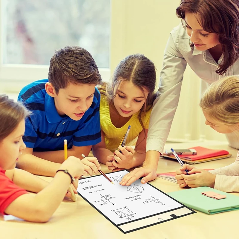 Dry Erase Pockets - Reusable Writing And Wiping For Teachers School Classroom Supplies Office Worksheets
