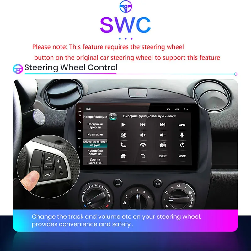 Car Android Radio Multimedia Player For MAZDA 2 Mazda2 2007 2008 2009 2010 2011 2012 2013 2014 GPS Navi 2din din Autoradio |