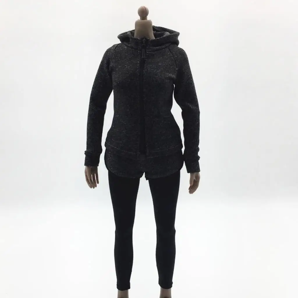 

1:6 Sportswear T-shirt, Crop Top, Shorts Leggings Socks And Coat for 12 Inch