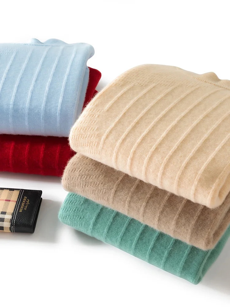 Новинка Мужской базовый пуловер сезон осень-зима 100% трикотажная одежда из