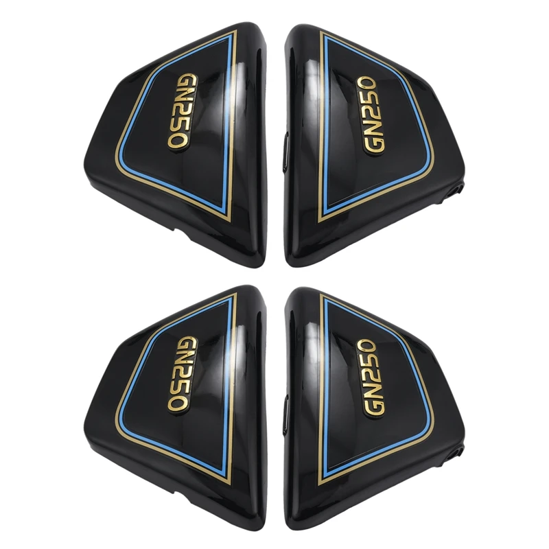 

2 Pair Right & Left Frame Side Covers Panels for Suzuki Motorcycle Parts Gn 250 Gn250 Gn250 Motorcycle Parts Black