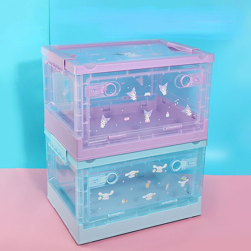 

Оригинальный контейнер для хранения Miniso Sanrio MY Melody Cinnamoroll, домашний шкаф, органайзер для макияжа для женщин и девочек, мультяшный домашний декор, подарок