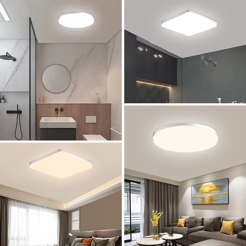 Round Square LED Ceiling lights 18W 24W 36W 48W For Bedroom Lighting Fixture Led Panel Lamps Living Room kitchen Foyer |