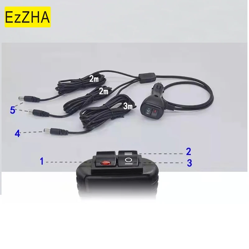 

12V 24V Heavy Duty Car Cigarette Lighter Plug With Momentary And ON OFF ON Switch
