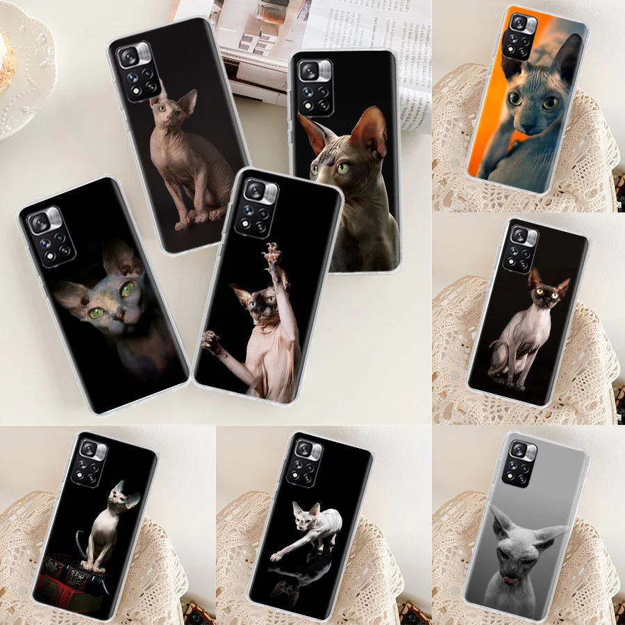 

Lavaza Sphynx Sphinx Cat Phone Case For Xiaomi Redmi Note 10 11 12 Pro Plus 11S 11T 11E 10S 9 9S 9T 4G 5G 8 8T 7 6 5 Cover Coque