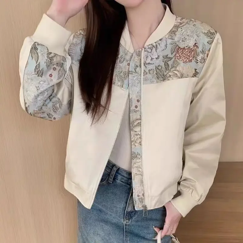 Весенне-осенние женские бейсбольные пальто-авиаторы короткие корейские отзывы