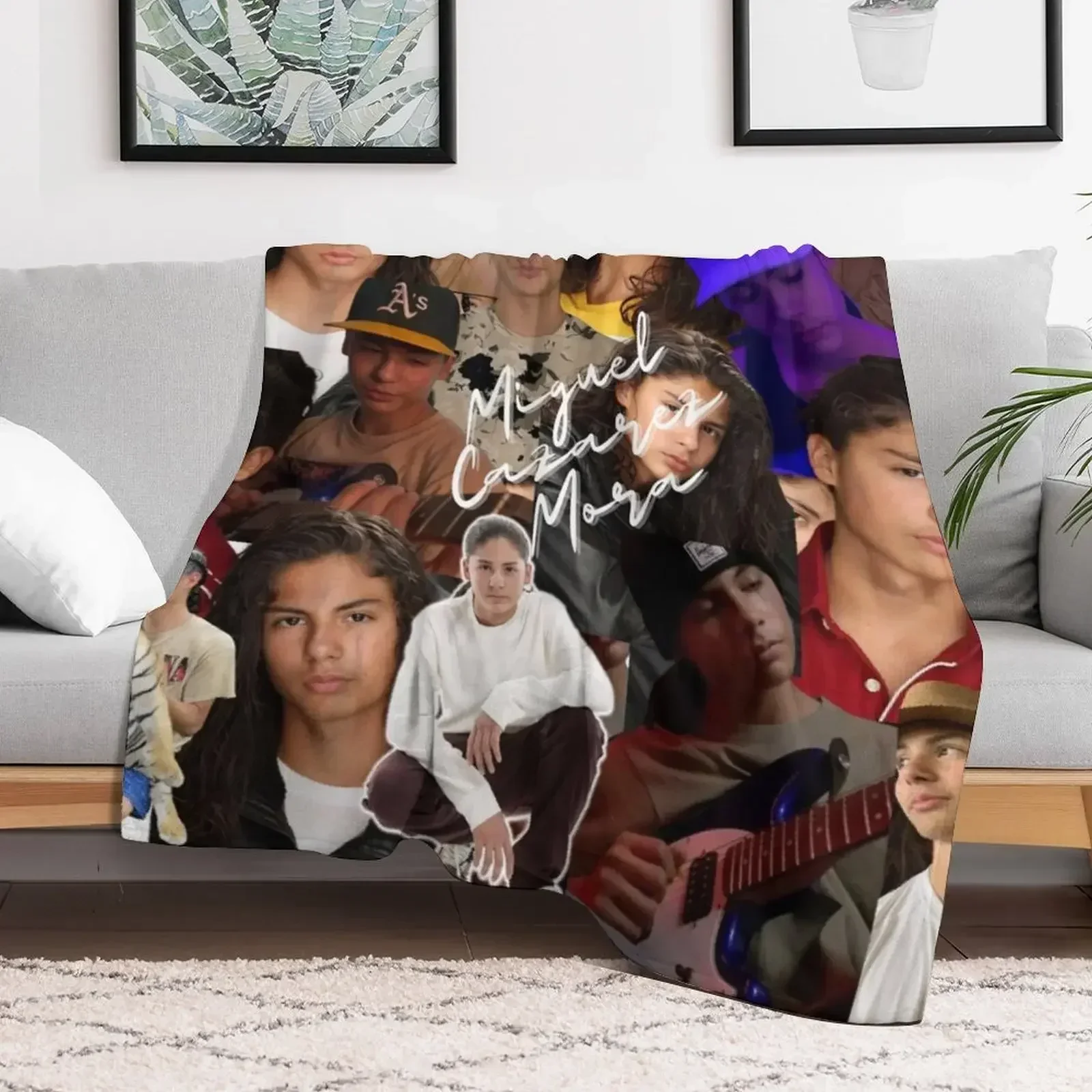 Бесшовный коллаж Мигеля казареза Мора с подписью-2 пледа одеяла кайды тяжелые для