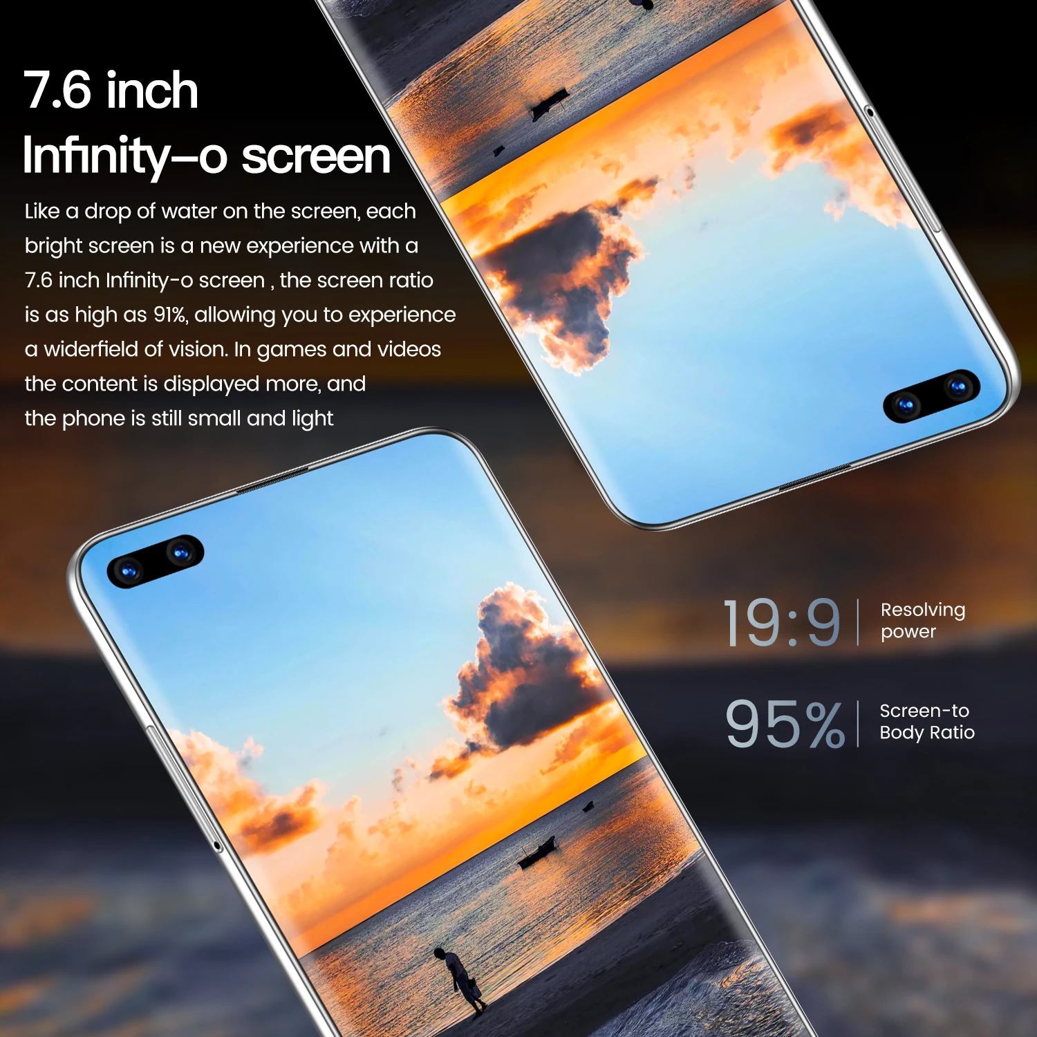 P50 Pro cheap smartphone new Cell Phone Android11.0 and 7.6Inch HD Screen 16GB+768GB 5G Network Smartphone |
