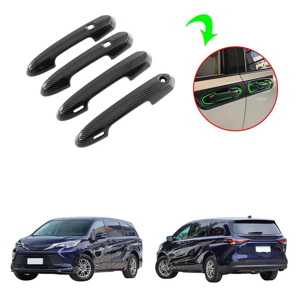 

Новый список автомобильных аксессуаров, черный карбоновый чехол для дверной ручки, облицовка боковой дверной ручки, защитный чехол, рамка д...