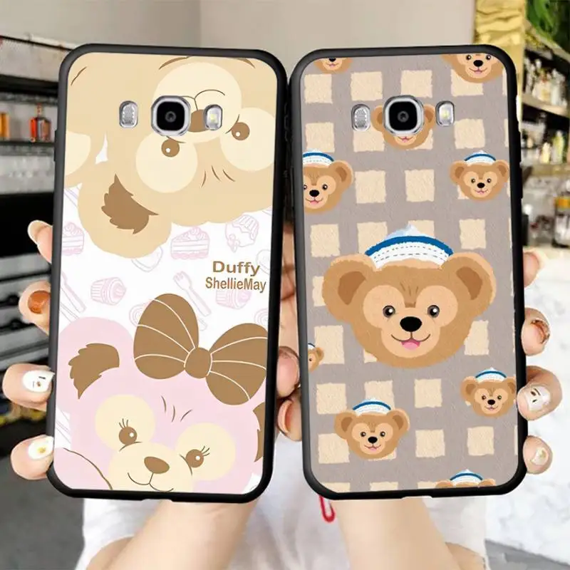 

Disney Cartoon Duffy Bear Shellie May Couples Phone Case for Samsung J 2 3 4 5 6 7 8 prime plus 2018 2017 2016 core