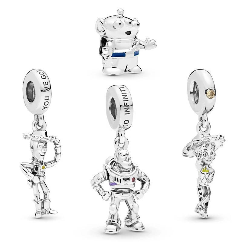 

Disney Toy Story Buzz Lightyear Jessie Woody Pendant For Jewelry Making Fit Pandora Charms Bracelet Women Bangle Accessories DIY