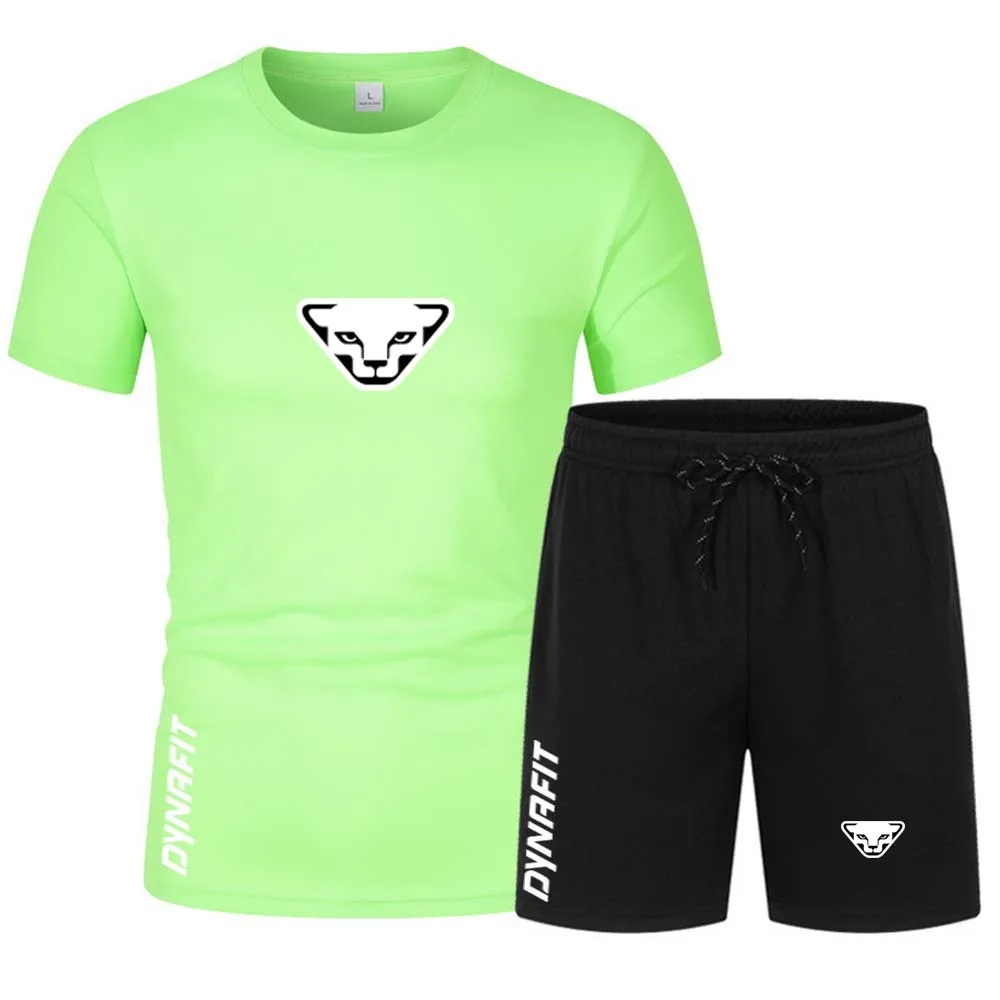 New 2023 Summer Men's T-Shirt Set Comfortable and Cool Men Tracksuit T-shirt Shorts outfits sportswear Set Men Oversized Clothes