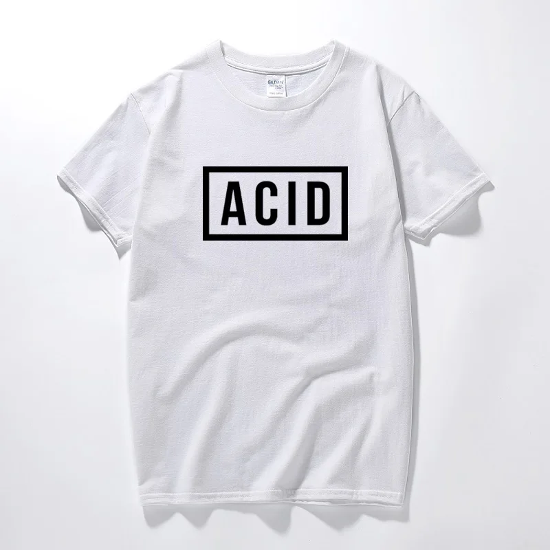 

ACID Block Graphic Printed T-shirt 808 303 Techno House Underground Music Top Summer Fashion Camiseta Masculina Cotton T shirt