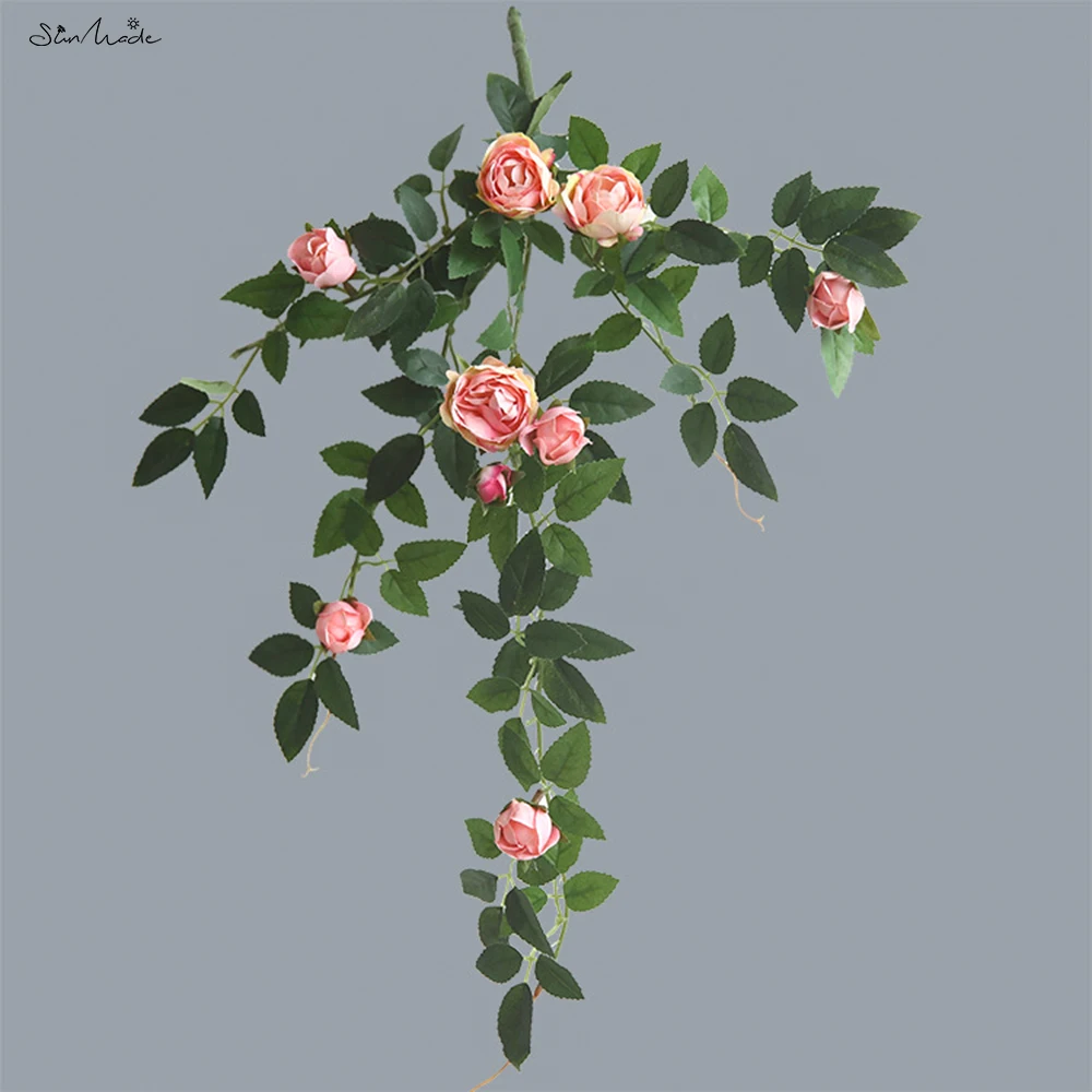 

SunMade, шелковые искусственные розы, белая роза, лоза