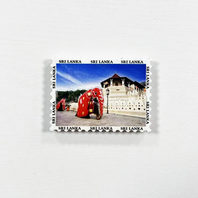 Туристические сувениры со слоном Шри-Ланки 3D магнитные наклейки на холодильник