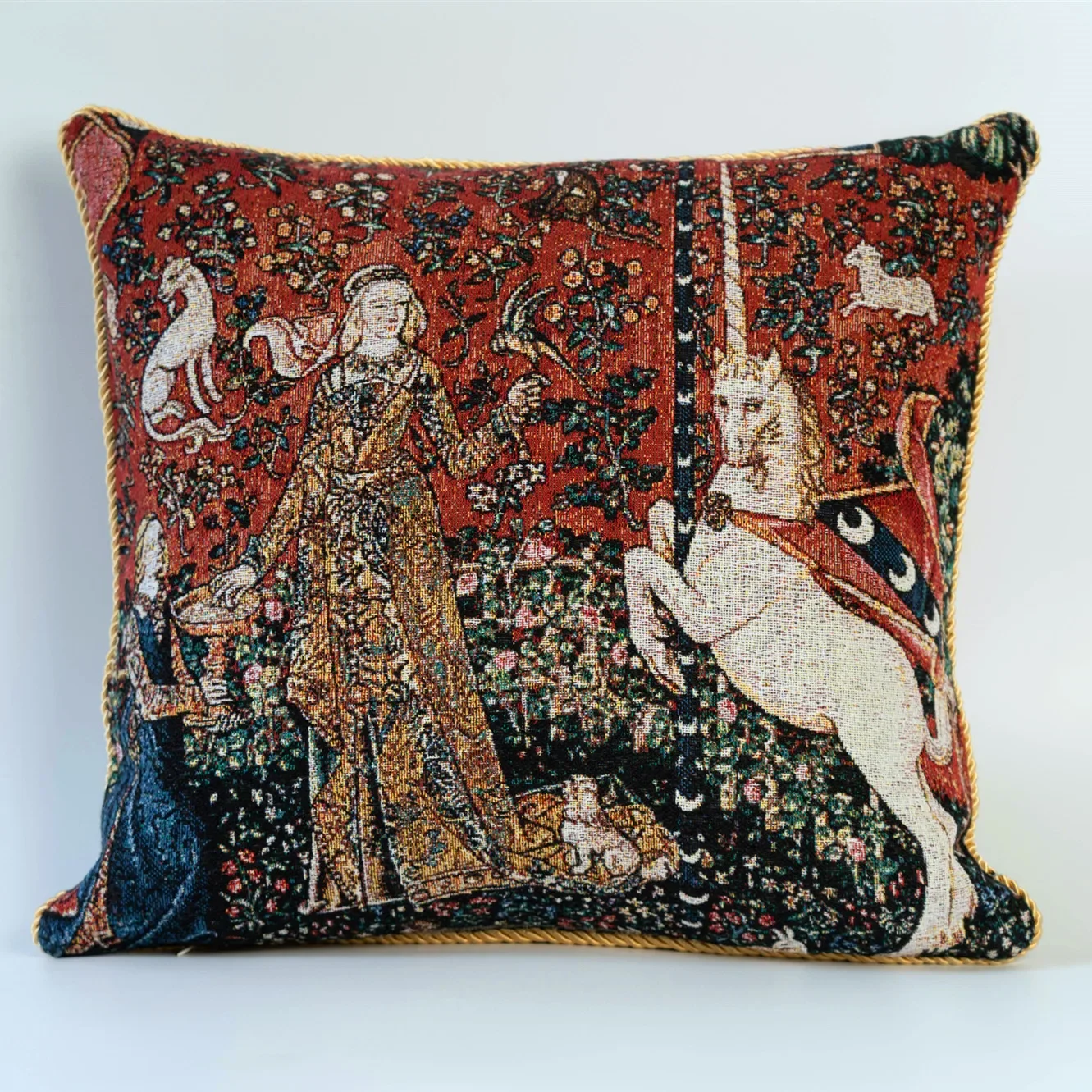 

Бельгийский жаккардовый чехол для подушки, 100% хлопок, 45*45 см