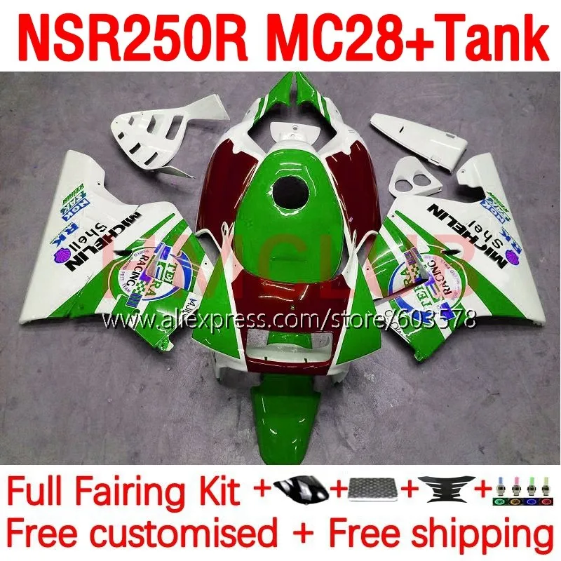 

+ Впрыск бака для HONDA MC28 глянцевый красный NSR250R NSR 250R NSR250 R RR 94 95 96 97 98 99 1996 1997 1998 1999 обтекатель 195No.176