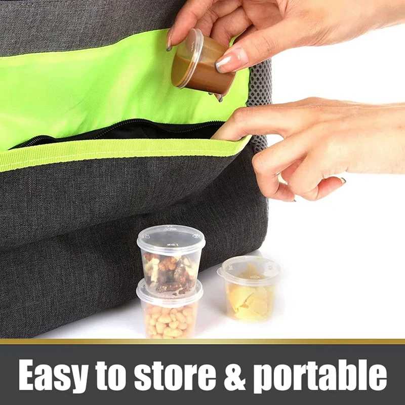 100 шт. одноразовые пластиковые контейнеры для соуса 25 мл