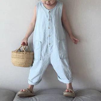 

Daughter Loose New 2022 Cowboy Mother Thin Jumpsuits Style Clothes Leisure Family Denim Matching Overalls Style Korean Summer