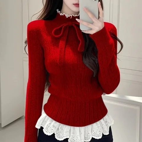 Neploe Милые свитера из спандекса