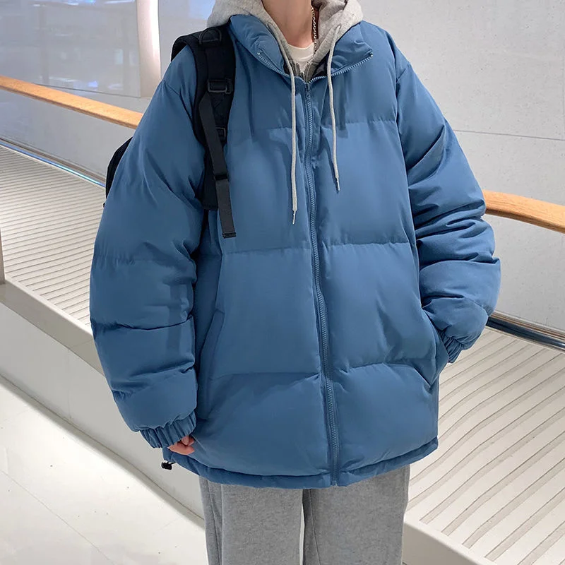

Winter Jacket Men Warm Fashion 6 Colors Casual Thick Jacket Men Streetwear Loose Short Coat Mens Parker M-5XL