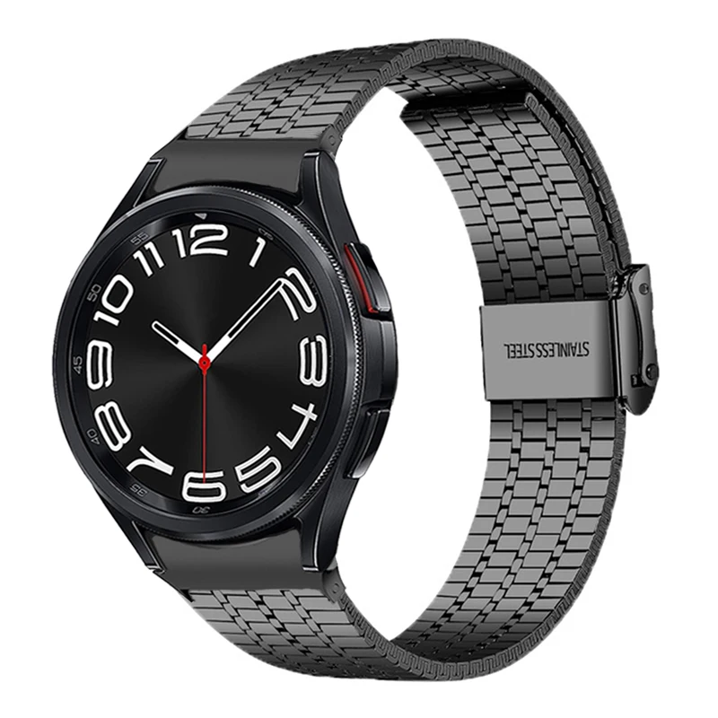 

For Samsung Galaxy Watch 6 4 Classic 43mm 47mm 42mm 46mm Metal Bracelet For Galaxywatch 4 5 6 44mm 40mm Curved end No Gaps Strap