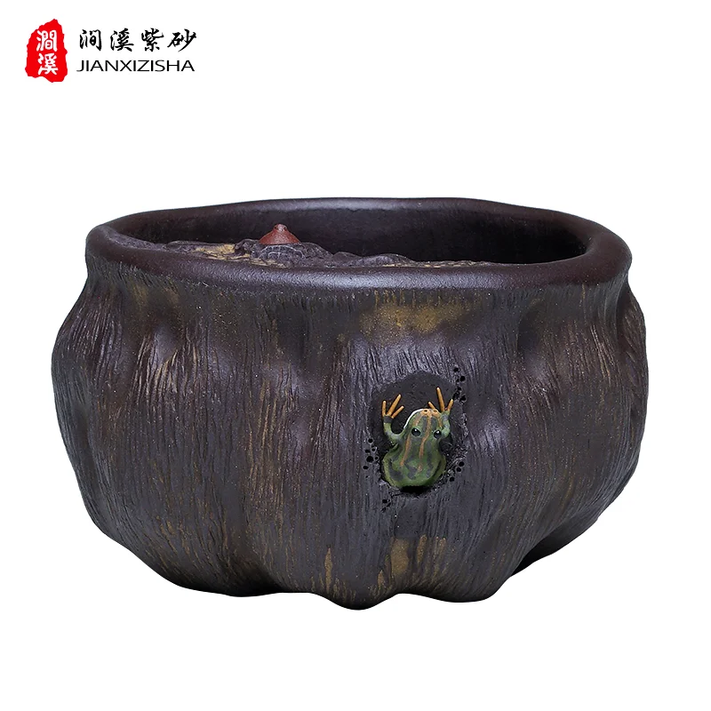 

Чайный сервиз Xixi Yixing с фиолетовым песком, чашка Master, чайная чашка Chen Zhenjuzhen Tang Boutique, чашка с лягушкой, лотосом, семян, маленькая чашка для чая