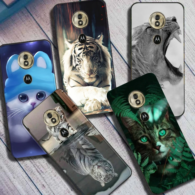 Чехол для Moto G6 Play с собакой кошкой силиконовый мягкий милый чехол телефона Motorola