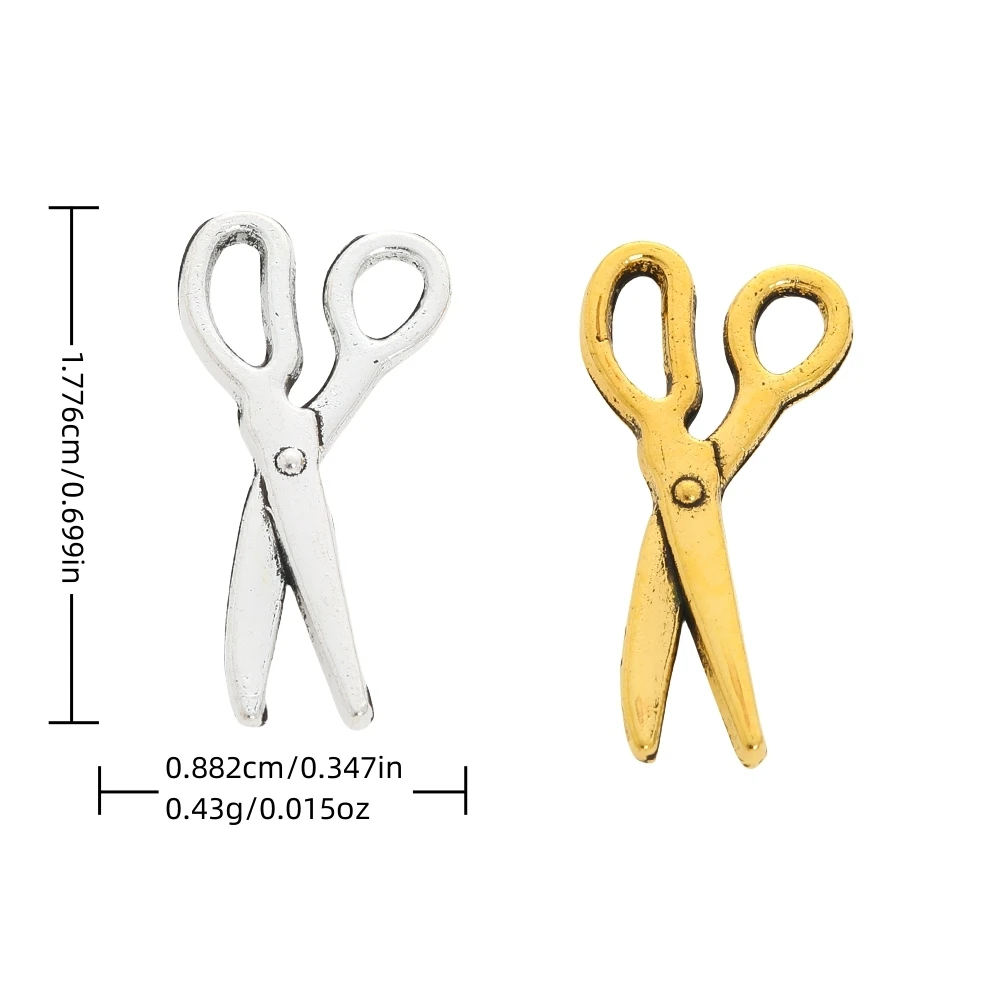 130 шт. (ножницы) винтажный металлический кулон из цинкового сплава аксессуары для