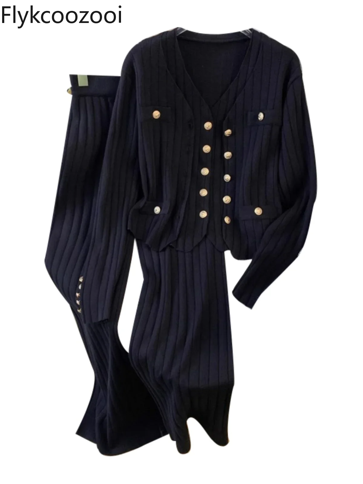 Женский вязаный свитер больших размеров на раннюю осень для полных девочек