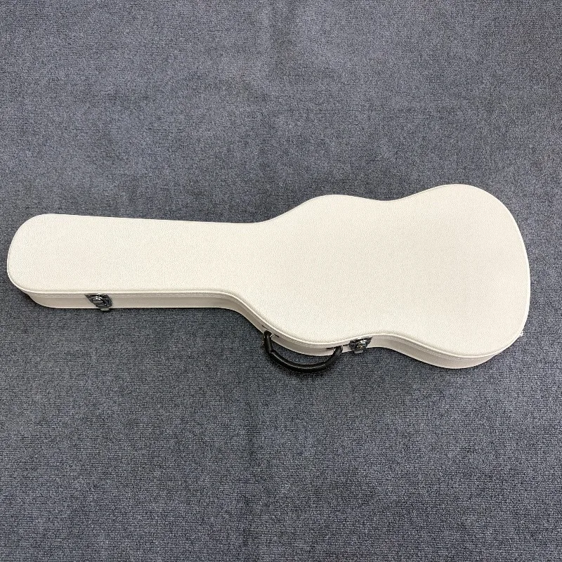 Фото Чехол для электрогитары Pure White, кожаный, матовый, портативный, с мягкой подкладкой, жесткий кейс для гитар ST, TE, PRS, ESP, аксессуары для музыкальных инструментов №2