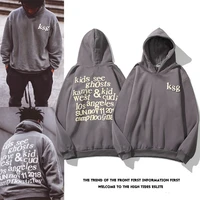 kanye same 2022 autumn new european and american style high street graffiti letters hooded sweater men and women couple jackets