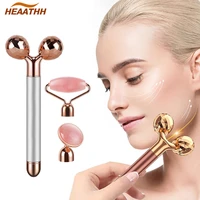 3 in 1 jade stone face roller massager under eye press massager face skin remove wrinkles reduce puffiness massage relax beauty