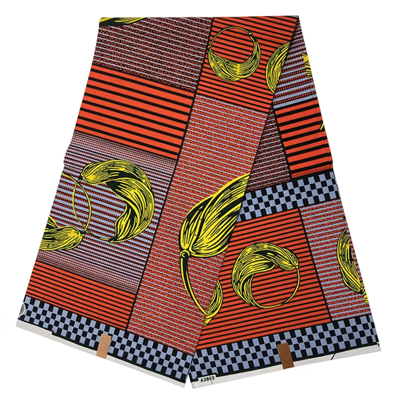 

Popular Veritable Wax Tissu Guaranteed Real Nigerian Batik Pagne Print Wax 100% Cotton 6 Yards/lot African Ankara Sewing Fabric