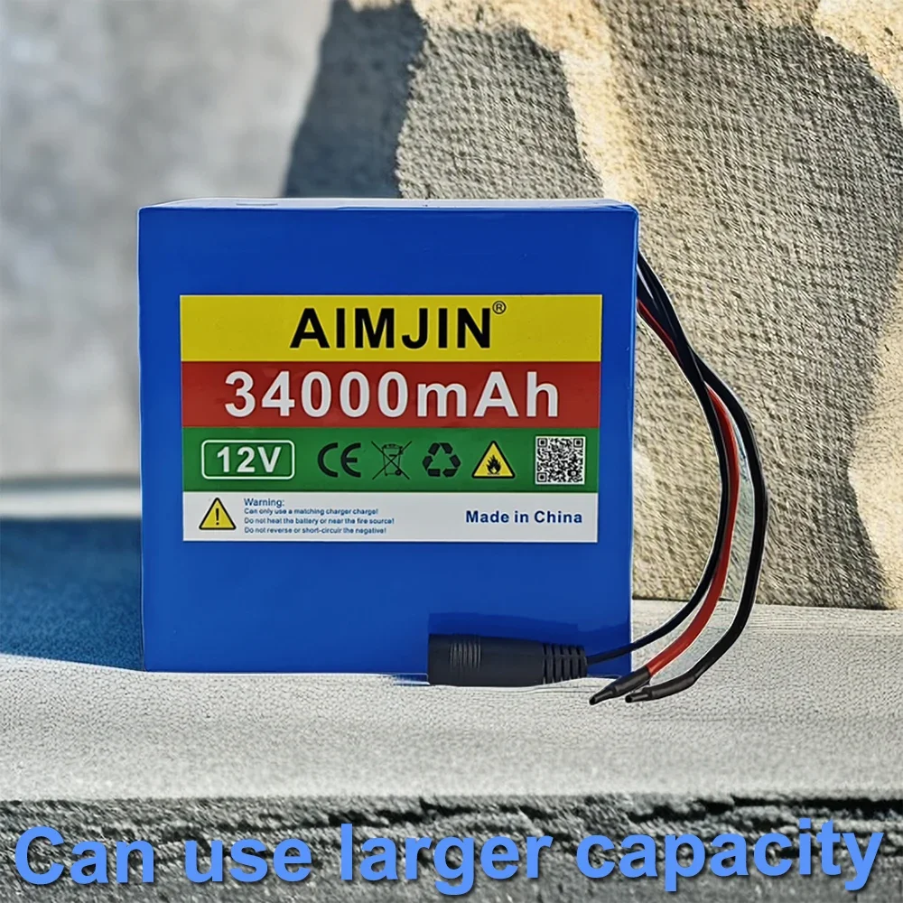 12 В 34AH 18650 3S1 2P литиевый аккумулятор большой емкости тянущийся динамик плеер