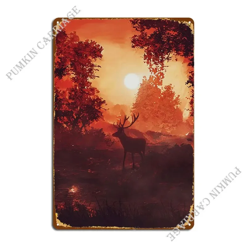 

Металлическая вывеска "Осенний лес"