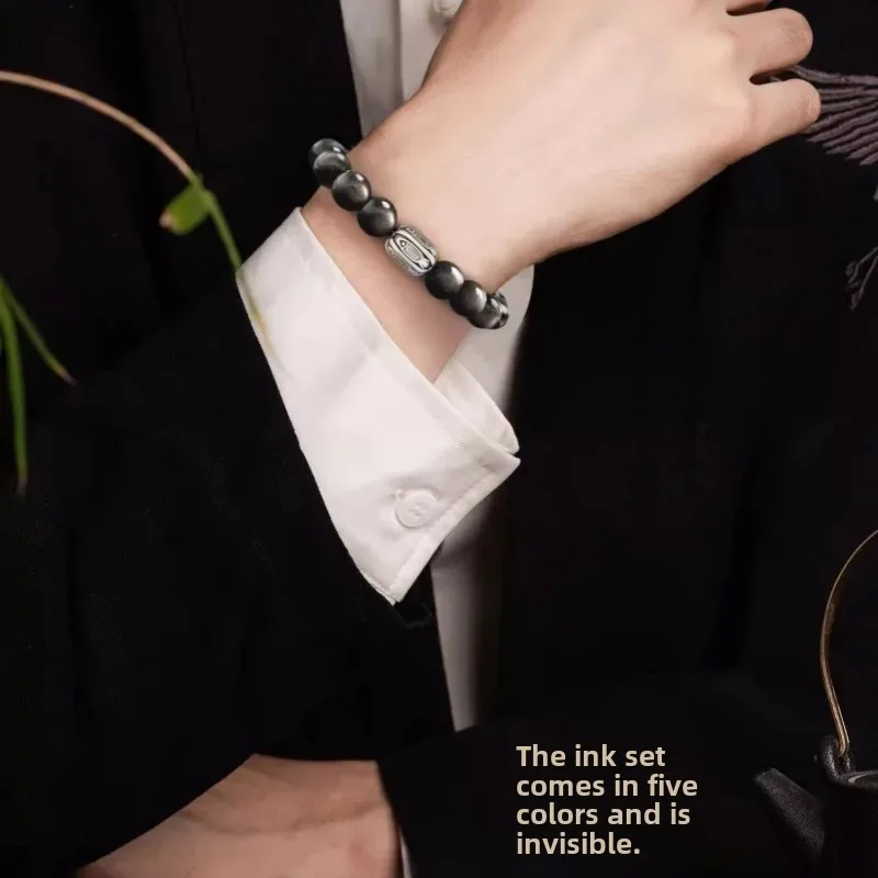 Натуральный серебряный нефритовый браслет черный камень Орфея хрустальный