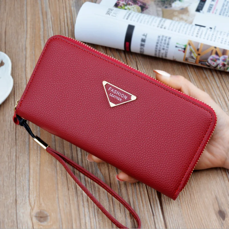 

Luxury PU Leather Wallet Women Long Zip Para Mujer Billetera Portefeuille Portfel Coin Purses Clutch Money Credit Card Holder