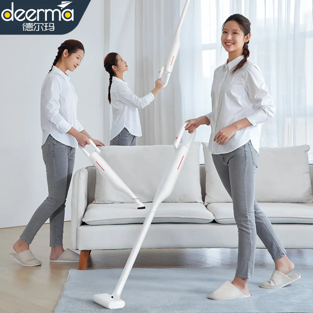 

Deerma Handheld Vacuum Cleaner 8500Pa Household Vaccum Cleaners 2200mAh Wireless with 5 Vacuuming Combinations Aspitator