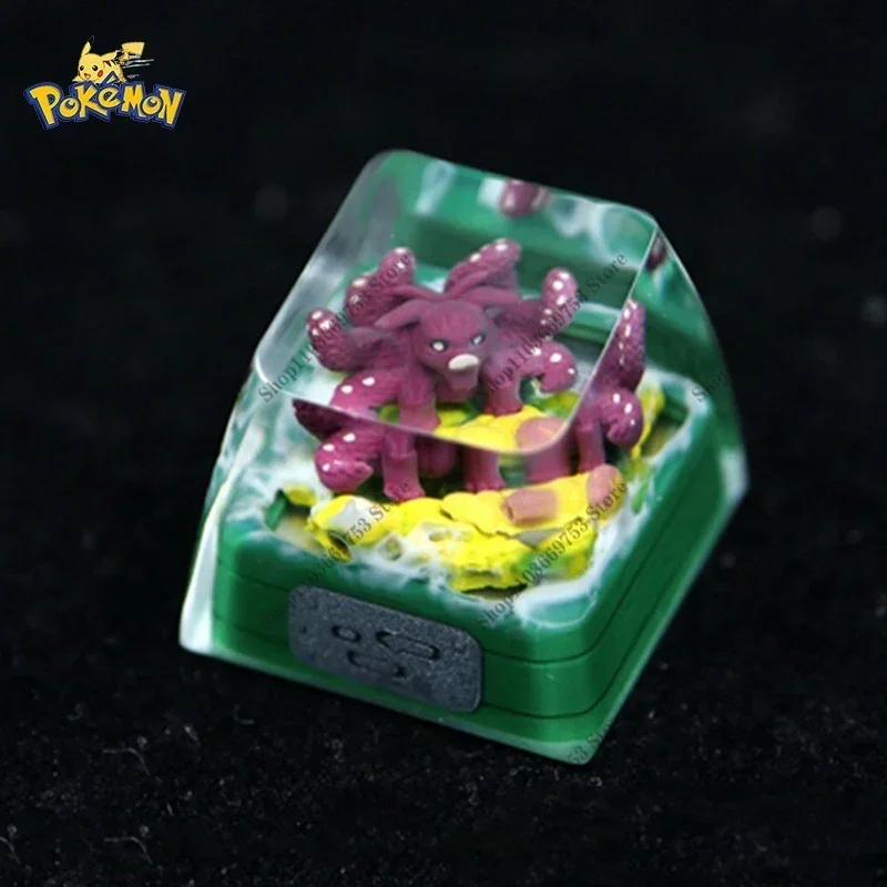 Колпачки для клавиш из смолы Pokemon Naruto Muou индивидуальные кристально прозрачные