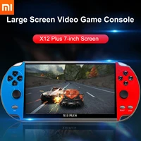 xiaomi x12 plus 7 inch video game console 1000 games 16gb handheld double joystick game controller av output tf card music ebook