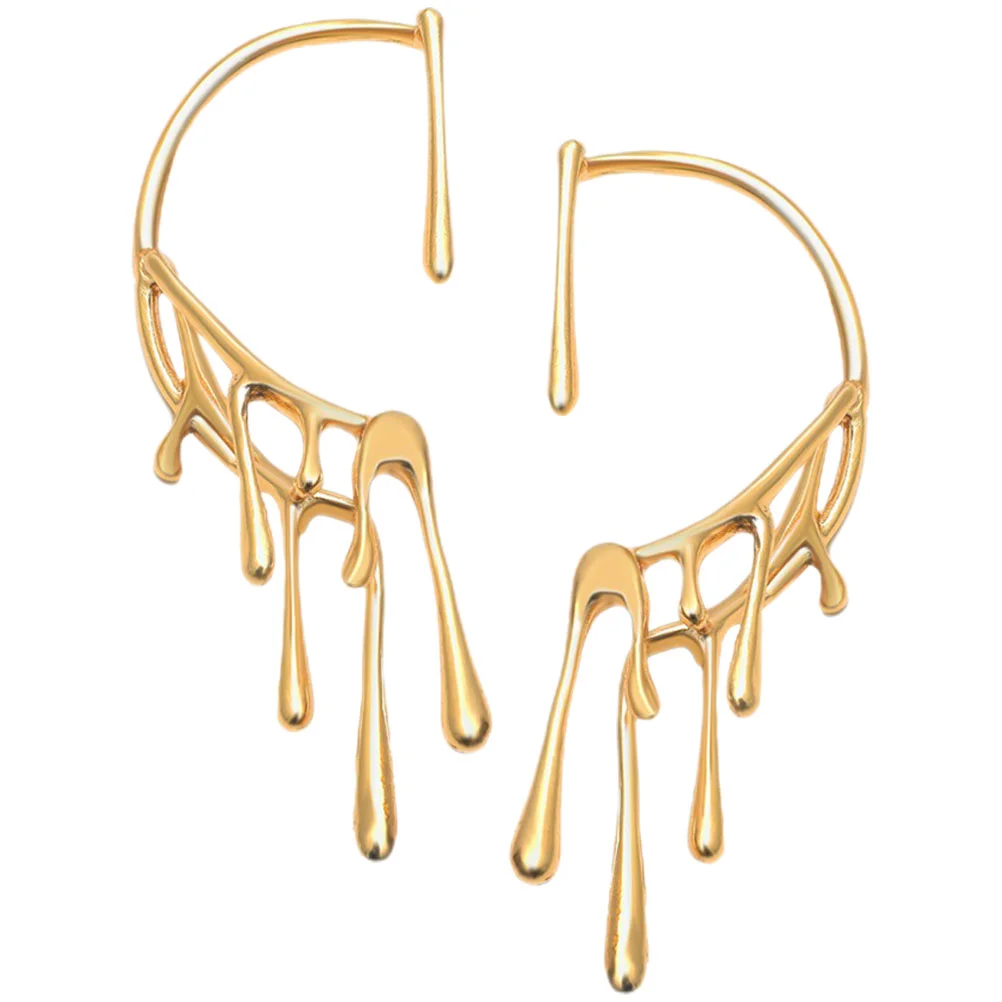

Earrings Trendy Woman Ear Studs Dripping Wax Earring Women Earrings Women Statement Earrings