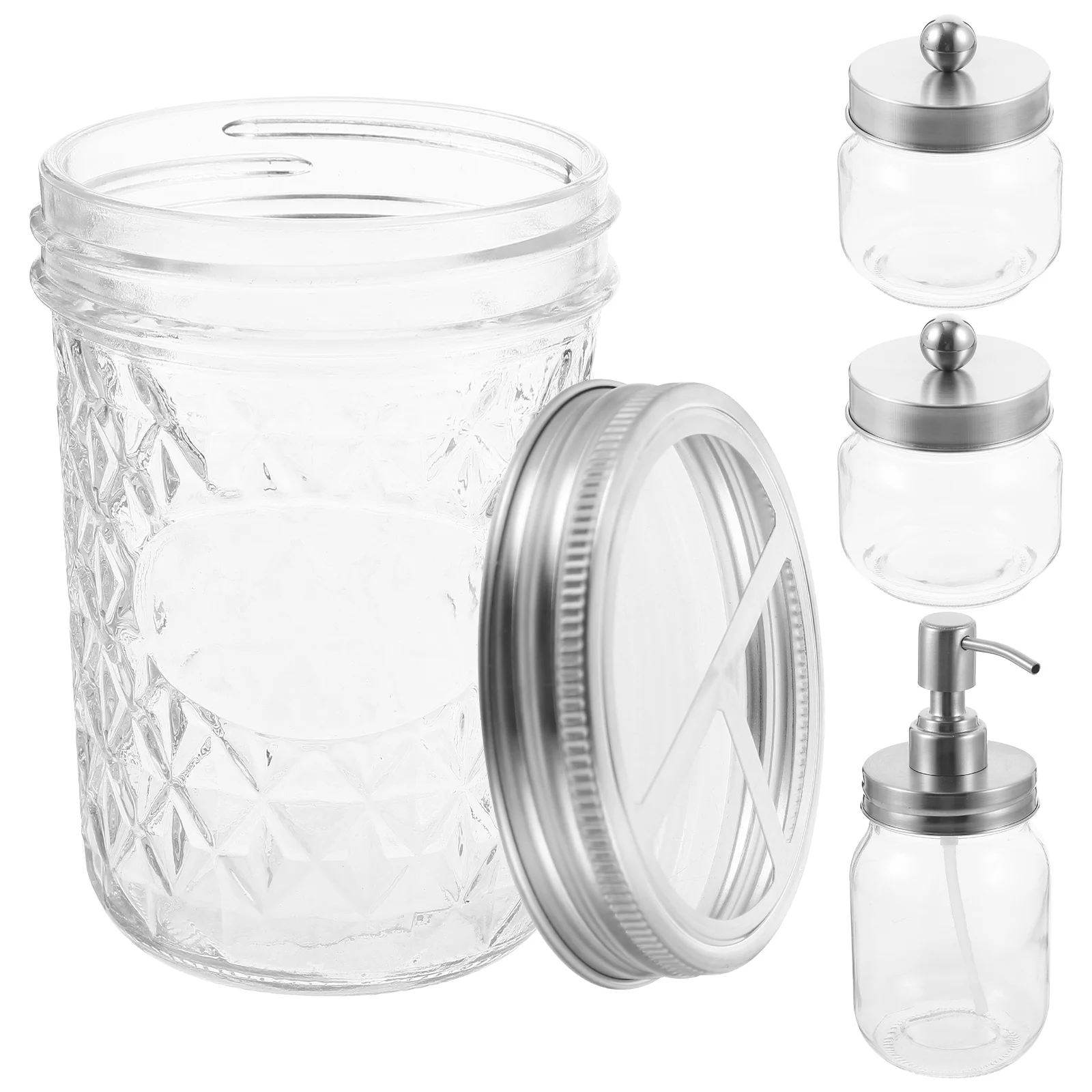 

Water Dispenser Hand Soap Refillable Shampoo Bottles Accessories Conditioner Container Glass Cotton Swabs Travel