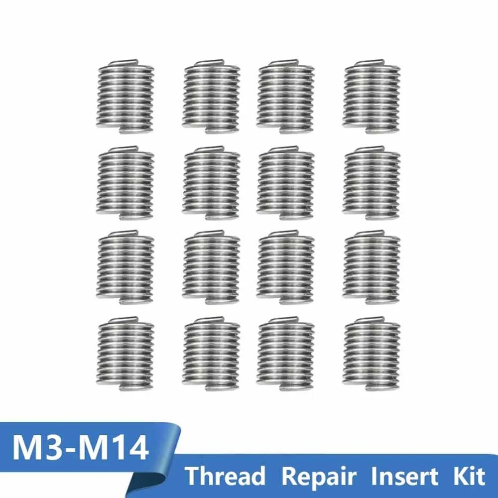 

10Pcs M6-M14 Thread Repair Inserts Steel Wire Protection Sleeve Hardware For Repairing Automobiles Lamps Molds Mechanical