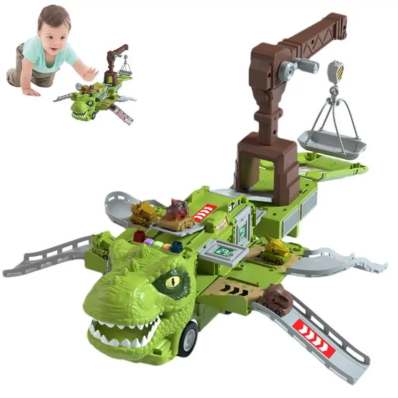 

Динозавр, инженерный грузовик ABS без запаха, детский игровой набор, игрушки для детей, грузовик, игрушки с фонариками и музыкой для