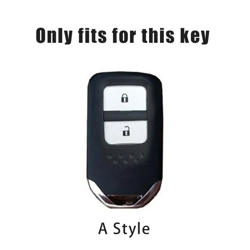 Фото Чехол для автомобильного ключа из ТПУ с 2 кнопками для Honda Fit, Lucky, Vezel, City, Civic, Jazz, BRV, BR-V, HRV, HR-V, Shuttle, Gp8, держатель-брелок №2