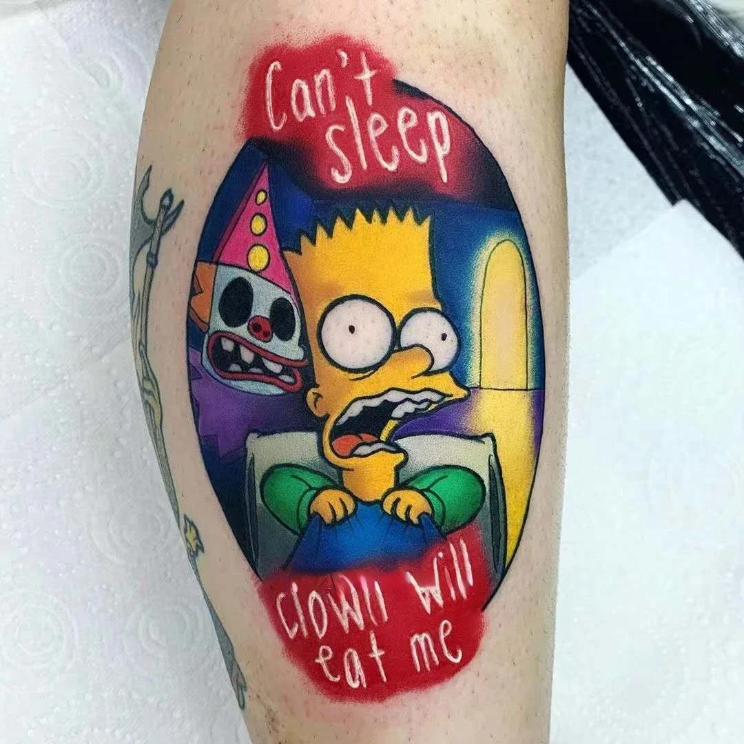 Магазин Луны Забавная семейная временная татуировка с героями мультфильмов Барт